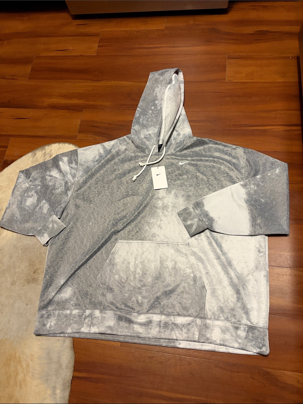 Nike Women’s Heather Gray Tie-Dye Pullover Hoodie Sz 3X NWT